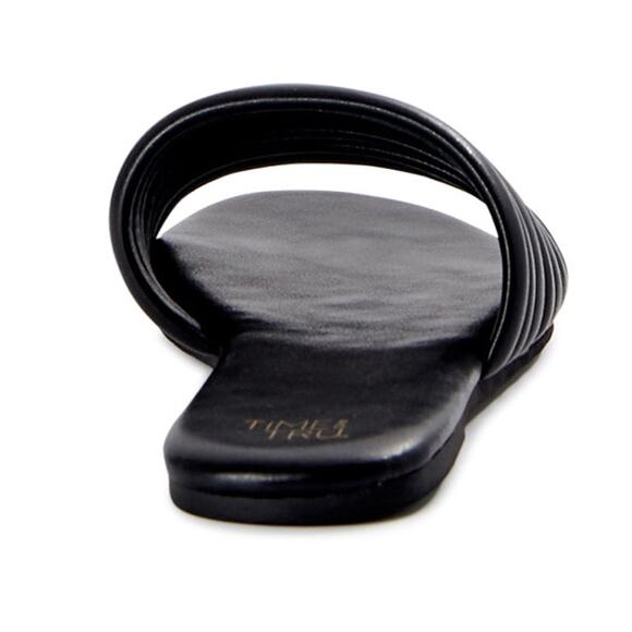 New Time And Tru Women's Multi-Band Slide Sandals Size 11 Black - Picture 3 of 7